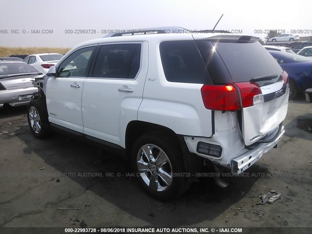 2GKALTEK9F6352361 - 2015 GMC TERRAIN SLT WHITE photo 3