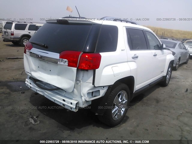 2GKALTEK9F6352361 - 2015 GMC TERRAIN SLT WHITE photo 4