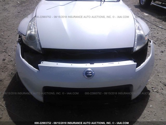 JN1AZ44E49M405648 - 2009 NISSAN 370Z WHITE photo 6