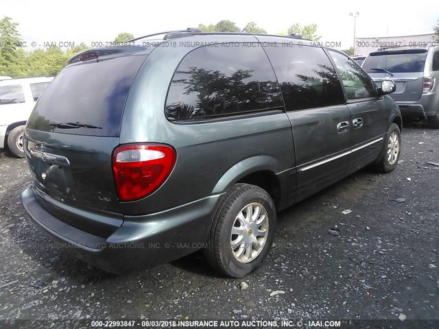 2C4GP54LX2R686150 - 2002 CHRYSLER TOWN & COUNTRY LXI GREEN photo 4