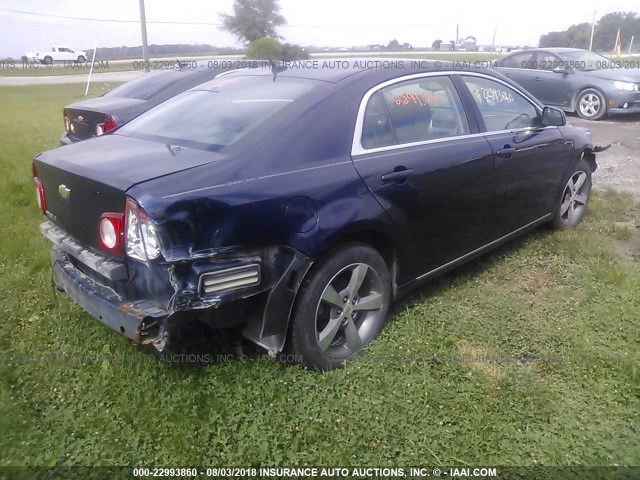 1G1ZC5E16BF300714 - 2011 CHEVROLET MALIBU 1LT 蓝色 照片 4