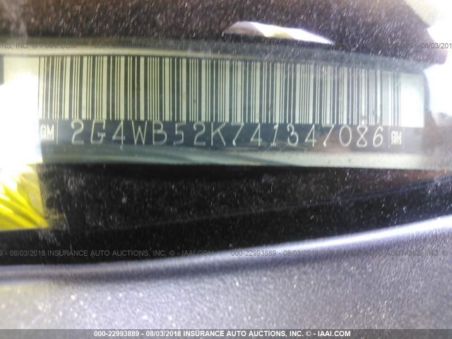 2G4WB52K741347086 - 2004 BUICK REGAL LS GOLD photo 9