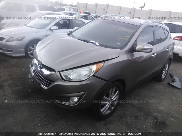 KM8JU3AC8AU085632 - 2010 HYUNDAI TUCSON GLS/LIMITED 金色 照片 2