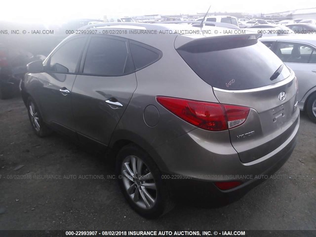 KM8JU3AC8AU085632 - 2010 HYUNDAI TUCSON GLS/LIMITED 金色 照片 3