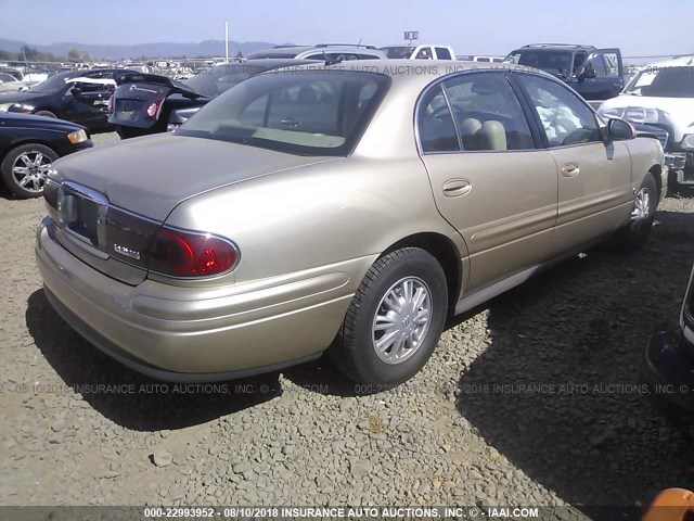 1G4HR54K45U190432 - 2005 BUICK LESABRE LIMITED GOLD photo 4