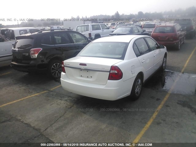 1G1ZS57F07F271813 - 2007 CHEVROLET MALIBU LS თეთრი ფოტო 4
