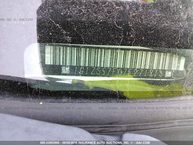 1G1ZS57F07F271813 - 2007 CHEVROLET MALIBU LS თეთრი ფოტო 9