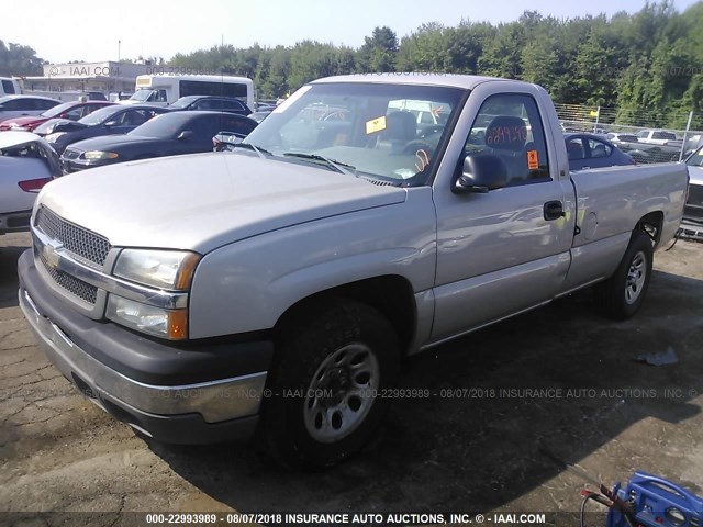 1GCEK14X45Z213579 - 2005 CHEVROLET SILVERADO K1500 SILVER photo 2