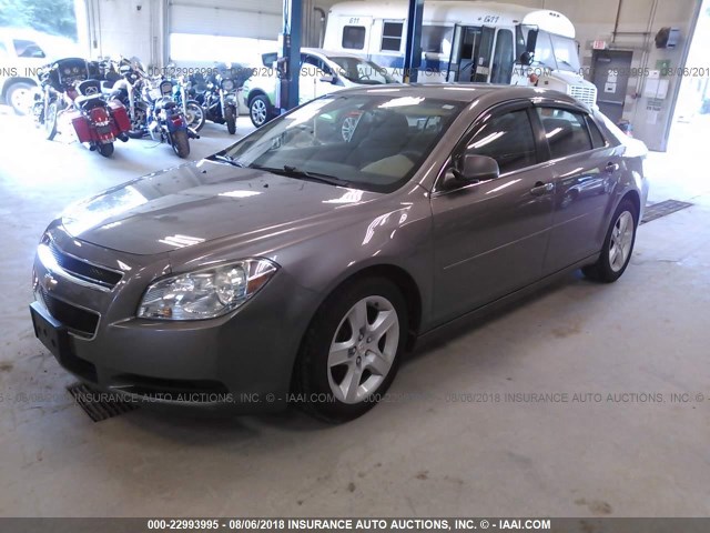 1G1ZB5EB1AF271133 - 2010 CHEVROLET MALIBU LS 棕色 照片 2