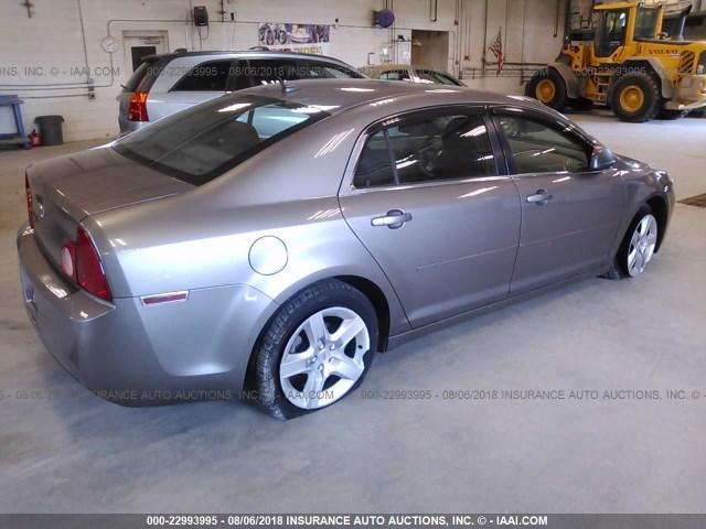 1G1ZB5EB1AF271133 - 2010 CHEVROLET MALIBU LS 棕色 照片 4