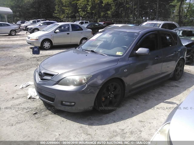 JM1BK343381844435 - 2008 MAZDA 3 HATCHBACK BLUE photo 2