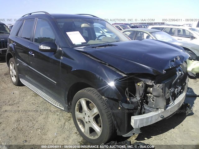 4JGBB22E08A296663 - 2008 MERCEDES-BENZ ML 320 CDI BLACK photo 1
