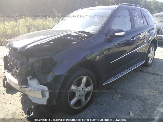4JGBB22E08A296663 - 2008 MERCEDES-BENZ ML 320 CDI BLACK photo 2