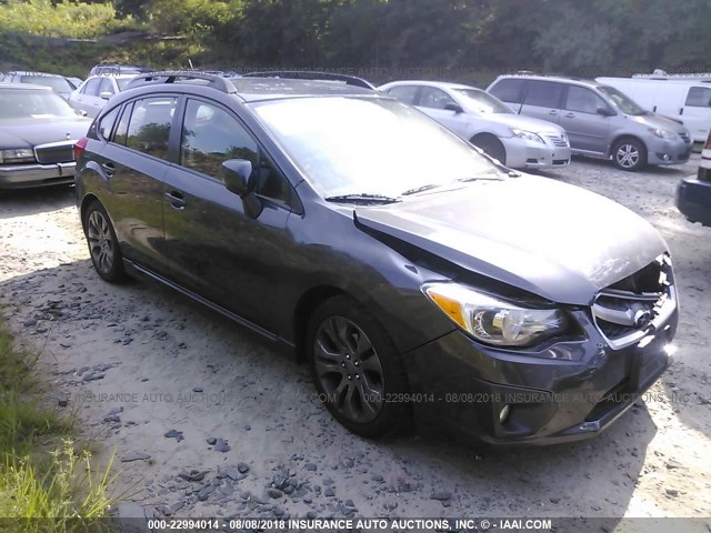 JF1GPAL60E8211696 - 2014 SUBARU IMPREZA SPORT PREMIUM GRAY photo 1