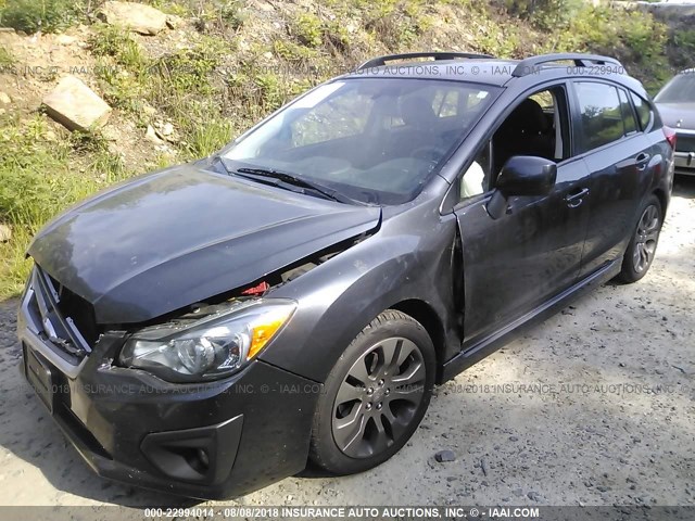 JF1GPAL60E8211696 - 2014 SUBARU IMPREZA SPORT PREMIUM GRAY photo 2