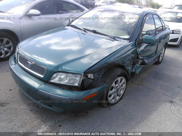 YV1VS29531F612499 - 2001 VOLVO S40 1.9T GREEN photo 2