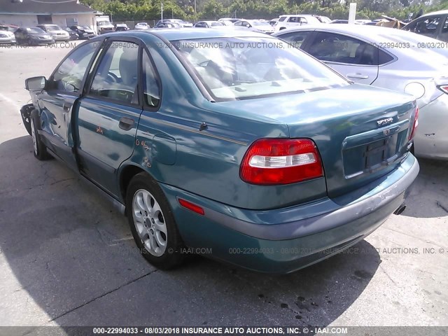 YV1VS29531F612499 - 2001 VOLVO S40 1.9T GREEN photo 3