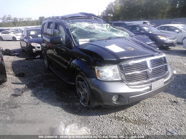 1D8HB68298F100792 - 2008 DODGE DURANGO ADVENTURER BLACK photo 1