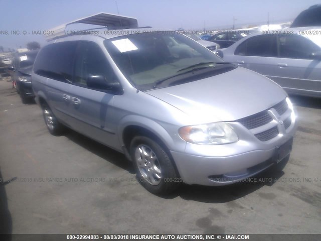 2D4GP44L33R380096 - 2003 DODGE GRAND CARAVAN SPORT SILVER photo 1