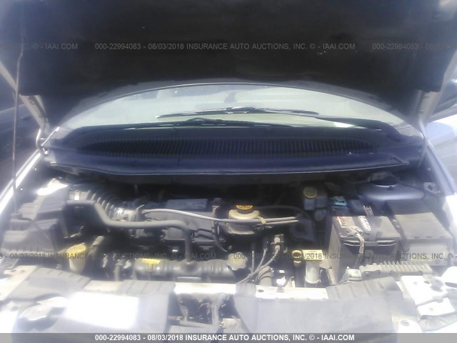 2D4GP44L33R380096 - 2003 DODGE GRAND CARAVAN SPORT SILVER photo 10