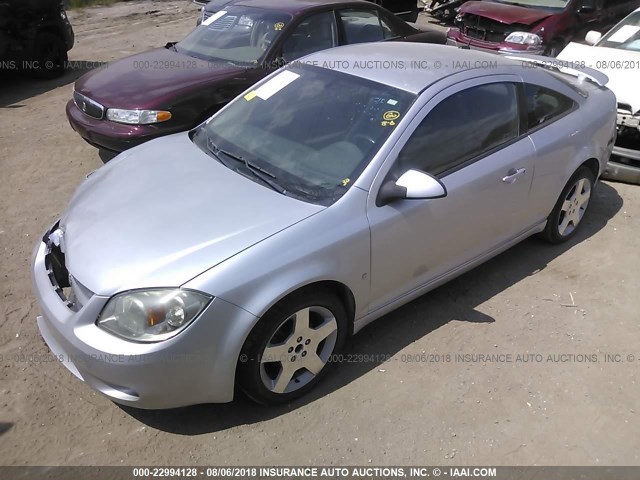 1G1AT18HX97160198 - 2009 CHEVROLET COBALT LT SILVER photo 2