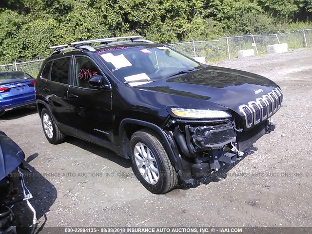 1C4PJMCS3GW262554 - 2016 JEEP CHEROKEE LATITUDE BLACK photo 1