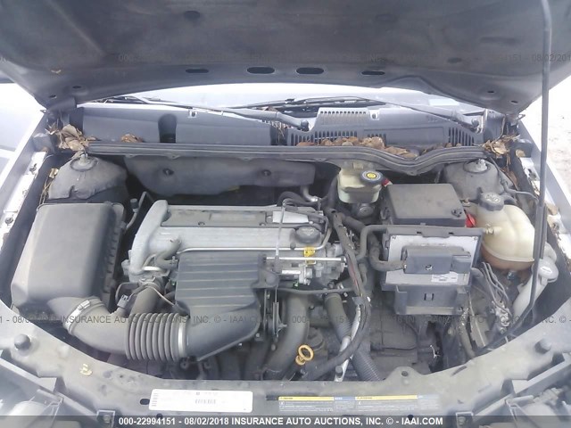 1G8AF52F03Z185551 - 2003 SATURN ION LEVEL 1 SILVER photo 10