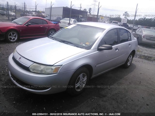 1G8AF52F03Z185551 - 2003 SATURN ION LEVEL 1 SILVER photo 2