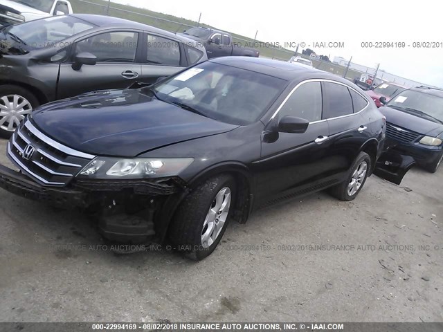 5J6TF1H52AL007530 - 2010 HONDA ACCORD CROSSTOUR EXL BLACK photo 2