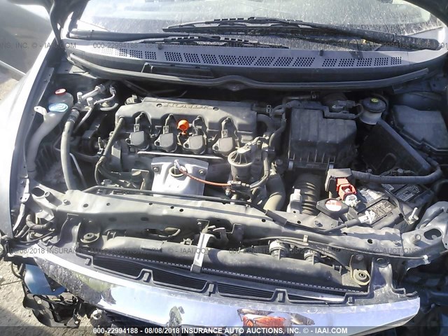 19XFA1F89AE019794 - 2010 HONDA CIVIC EX GRAY photo 10