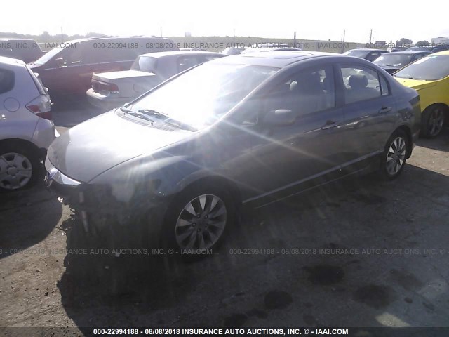 19XFA1F89AE019794 - 2010 HONDA CIVIC EX GRAY photo 2