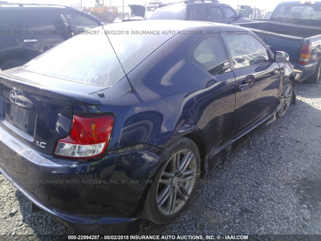 JTKJF5C78B3011234 - 2011 TOYOTA SCION TC 蓝色 照片 4
