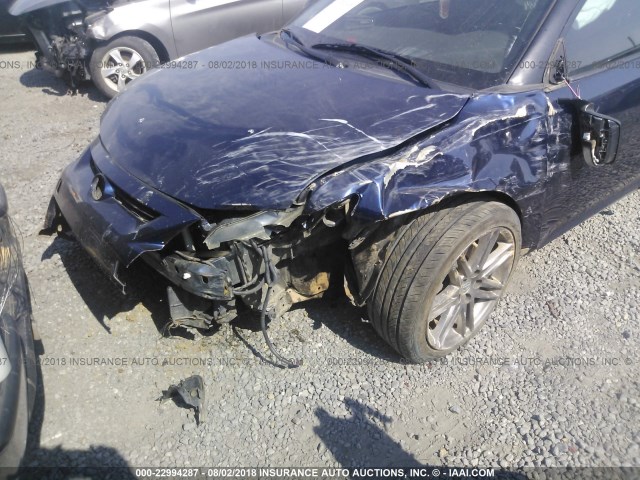 JTKJF5C78B3011234 - 2011 TOYOTA SCION TC 蓝色 照片 6