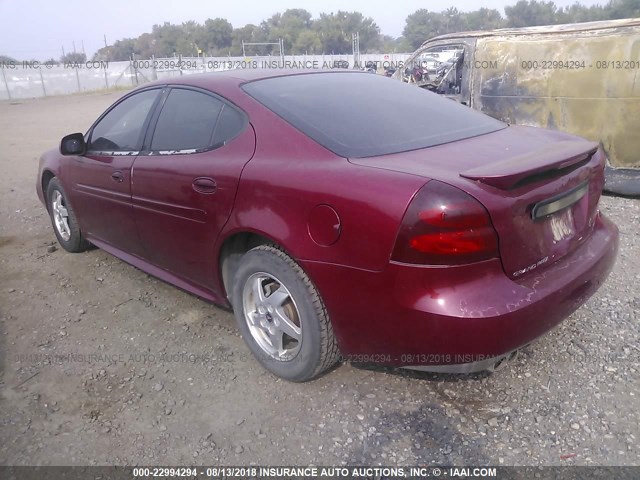 2G2WS522641248896 - 2004 PONTIAC GRAND PRIX GT2 MAROON photo 3