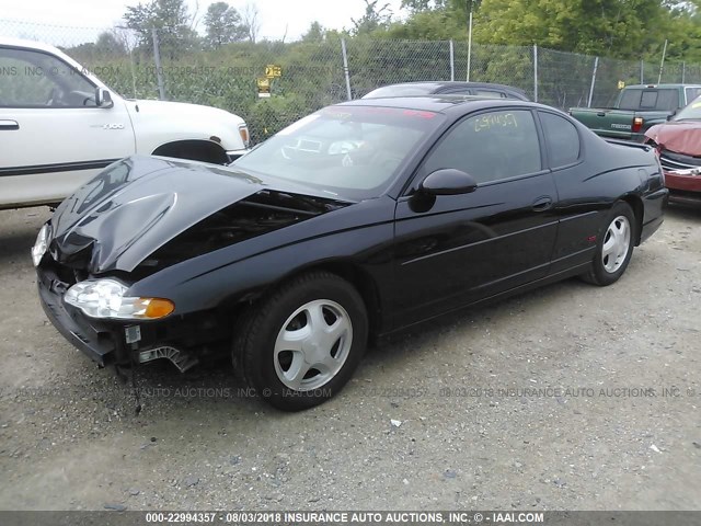 2G1WX12K439397368 - 2003 CHEVROLET MONTE CARLO SS შავი ფოტო 2
