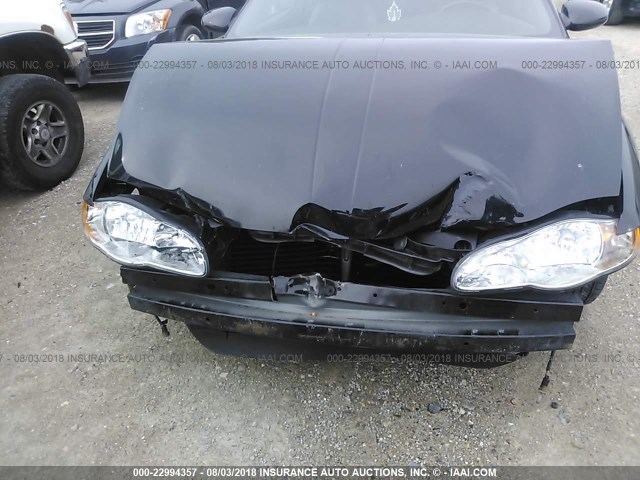 2G1WX12K439397368 - 2003 CHEVROLET MONTE CARLO SS შავი ფოტო 6