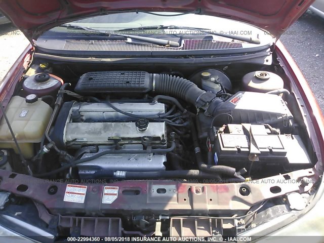 1FAFP6538WK271998 - 1998 FORD CONTOUR GL/SPORT/LX MAROON photo 10