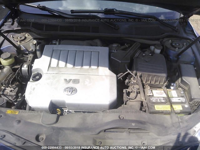 4T1BK46K78U071215 - 2008 TOYOTA CAMRY LE/XLE/SE Mavi foto 10