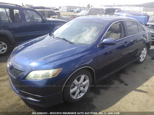 4T1BK46K78U071215 - 2008 TOYOTA CAMRY LE/XLE/SE Mavi foto 2