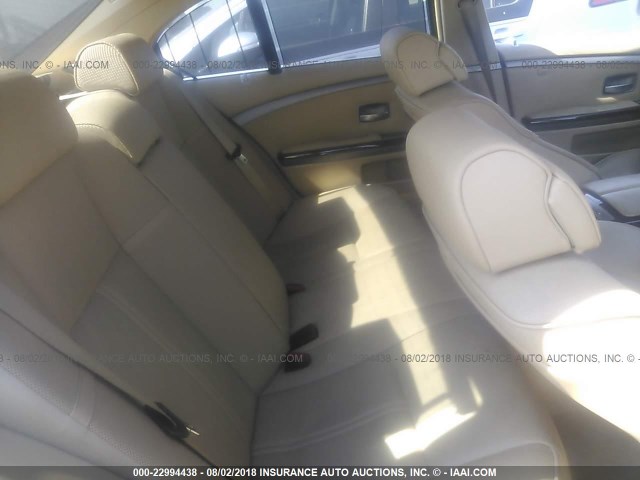 WBAHL83508DT14037 - 2008 BMW 750 I PURPLE photo 8