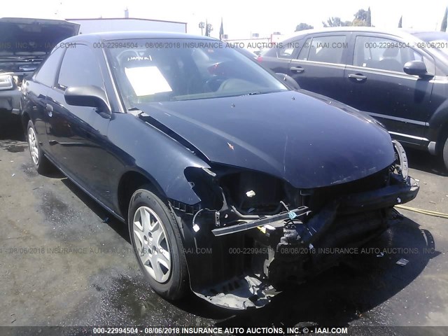 1HGEM21124L066875 - 2004 HONDA CIVIC DX VP BLACK photo 1