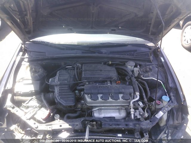1HGEM21124L066875 - 2004 HONDA CIVIC DX VP BLACK photo 10