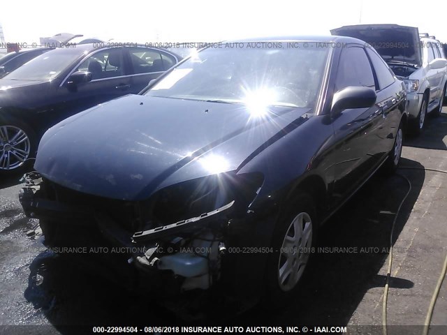 1HGEM21124L066875 - 2004 HONDA CIVIC DX VP BLACK photo 2