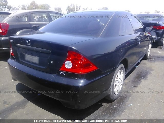 1HGEM21124L066875 - 2004 HONDA CIVIC DX VP BLACK photo 4