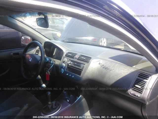 1HGEM21124L066875 - 2004 HONDA CIVIC DX VP BLACK photo 5