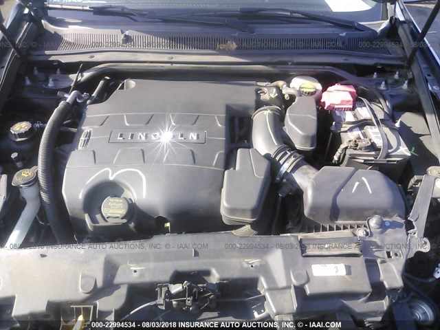 1LNHL9DK3DG602863 - 2013 LINCOLN MKS BLACK photo 10