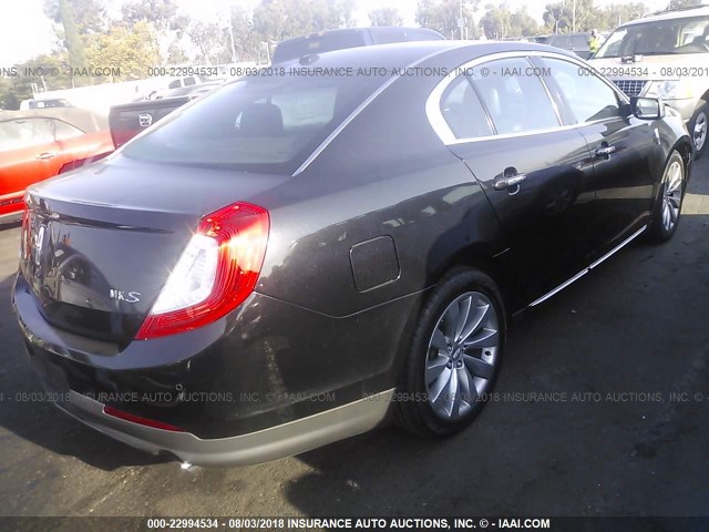 1LNHL9DK3DG602863 - 2013 LINCOLN MKS BLACK photo 4