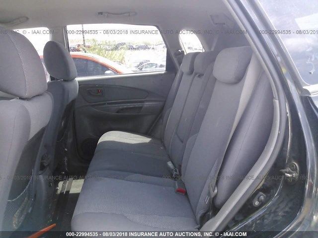 KM8JM12B06U379575 - 2006 HYUNDAI TUCSON GL BLACK photo 8