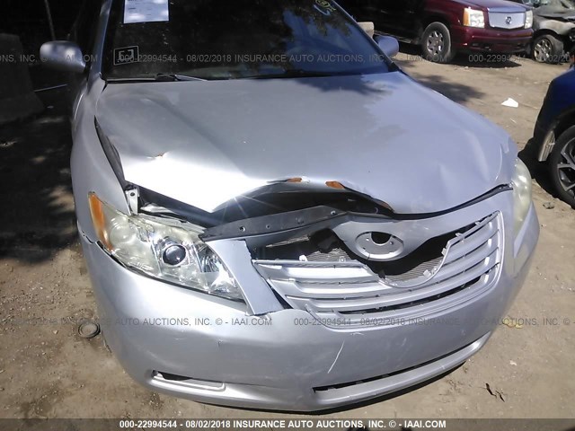 4T1BE46K57U007891 - 2007 TOYOTA CAMRY NEW GENERAT CE/LE/XLE/SE SILVER photo 6