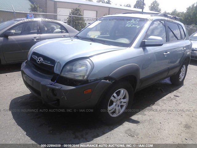 KM8JN72D36U256323 - 2006 HYUNDAI TUCSON GLS/LIMITED GREEN photo 2